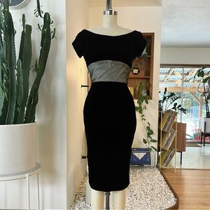 Vintage Velvet & Organza Dress
